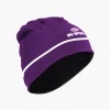 Bonnet-tour de cou hiver violet/blanc - Mix