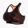 Brassière double KEEPFIT noir/corail