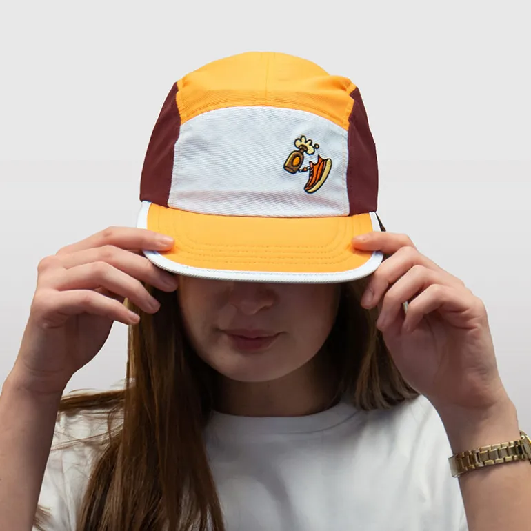 Casquette 5 panel DBDB Orange/Bordeaux