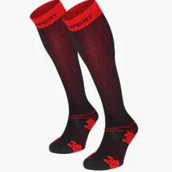 Chaussettes de compression XLR EVO noir/rouge