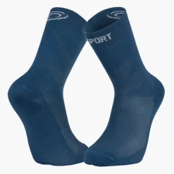 Chaussettes DOUBLE GR HAUTE "LYOCELL" Bleu