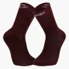 Chaussettes DOUBLE GR HAUTE "LYOCELL" Bordeaux