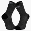 Chaussettes DOUBLE GR HAUTE "MERINOS" Anthracite