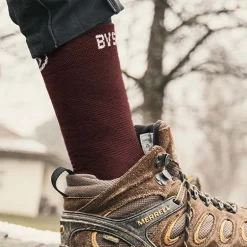 Chaussettes DOUBLE GR HAUTE "LYOCELL" Bordeaux