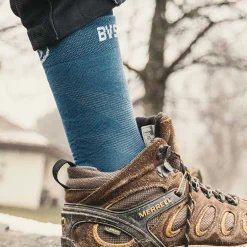 Chaussettes DOUBLE GR HAUTE "LYOCELL" Bleu