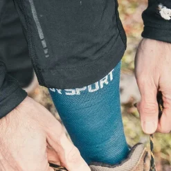 Chaussettes DOUBLE GR HAUTE "LYOCELL" Bleu