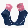 Chaussettes DOUBLE GR MID Marine/Rose