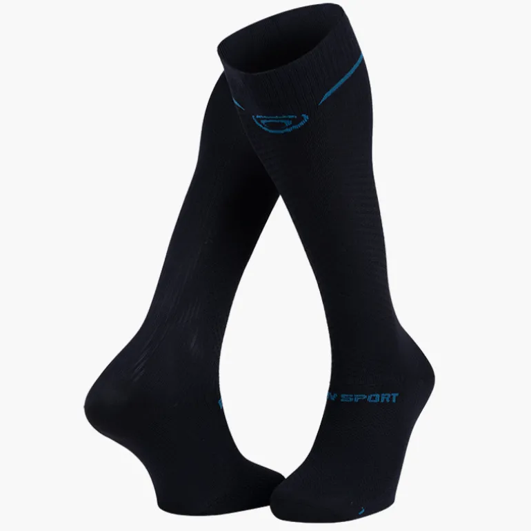 Chaussettes Light Run compression Noir/gris