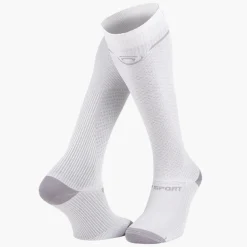 Chaussettes Light Run compression Blanc/gris