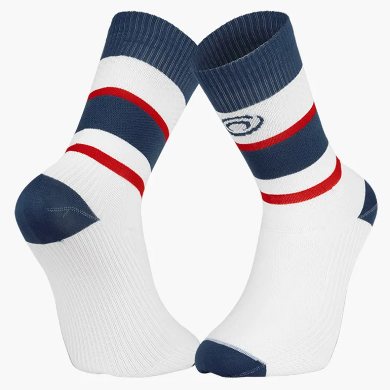 Chaussettes LIGHT RUN "IBIZA" Bleu/Rouge