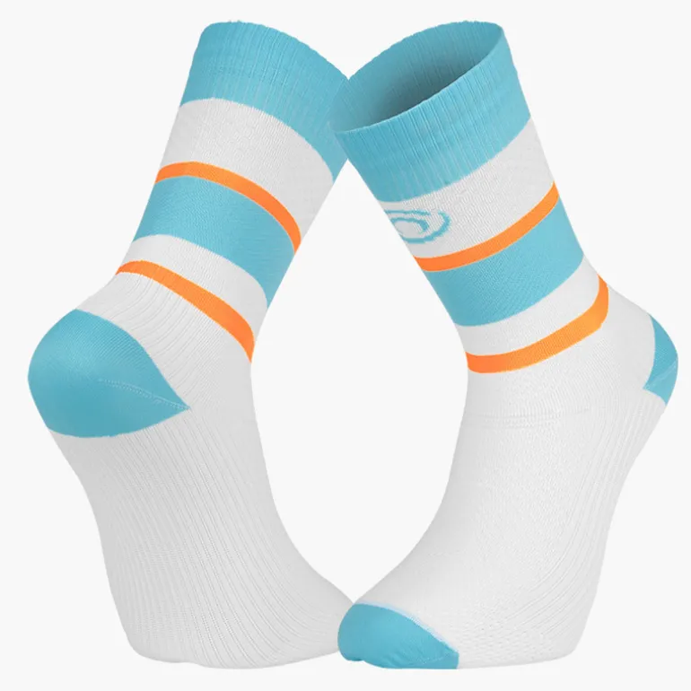 Chaussettes LIGHT RUN "IBIZA" Turquoise/Orange