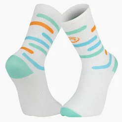 Chaussettes LIGHT RUN "RIO" Blanc/Bleu/Orange