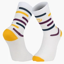 Chaussettes LIGHT RUN "RIO" Blanc/Violet/Jaune