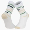 Chaussettes LIGHT RUN "RIO" Blanc/Vert/Beige
