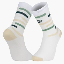 Chaussettes LIGHT RUN "RIO" Blanc/Vert/Beige