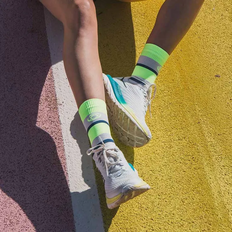 Chaussettes LIGHT RUN "IBIZA" Jaune/Bleu