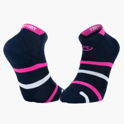Chaussettes Padel courte Marine/Rose