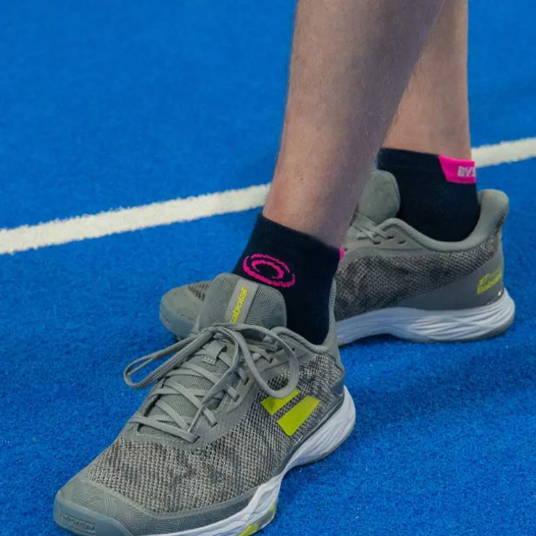 Chaussettes Padel courte Marine/Rose