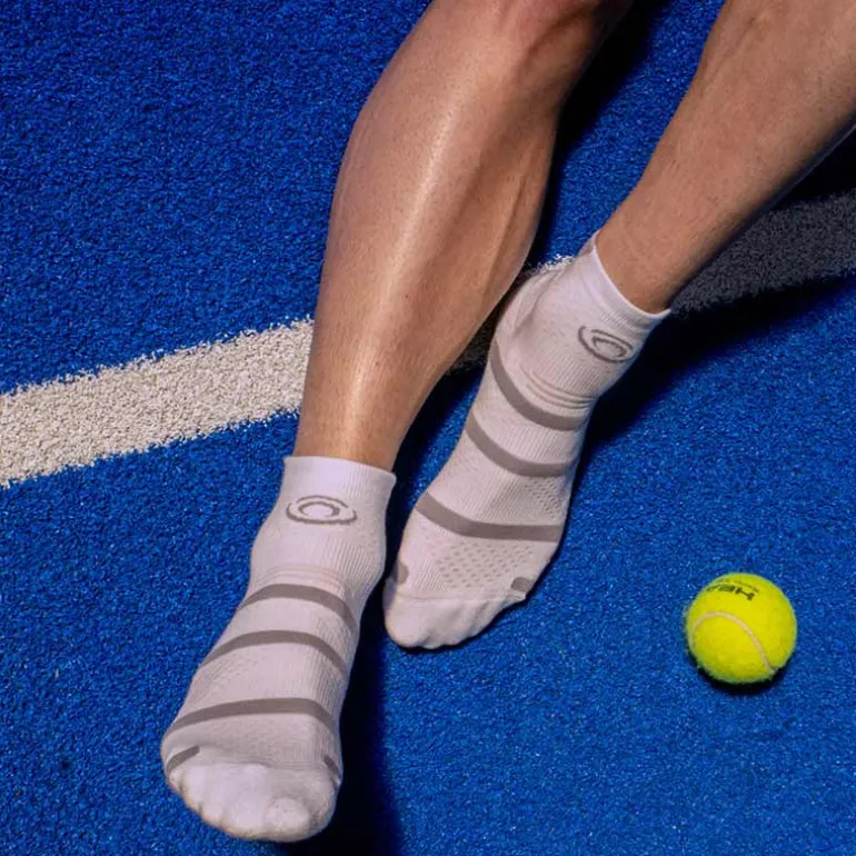 Chaussettes Padel courte Blanc/Gris