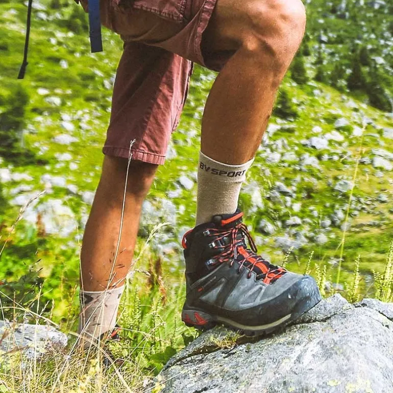 Chaussettes randonnée Double EVO bordeaux