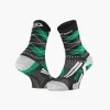 Chaussettes RSX EVO "Burlington" noir/vert - Collector Edition