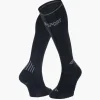 Chaussettes Run compression noir/gris