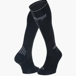 Chaussettes Run compression noir/gris