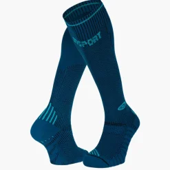 Chaussettes Run compression bleu/turquoise