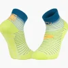 Chaussettes RUN MARATHON Low Vert/Bleu
