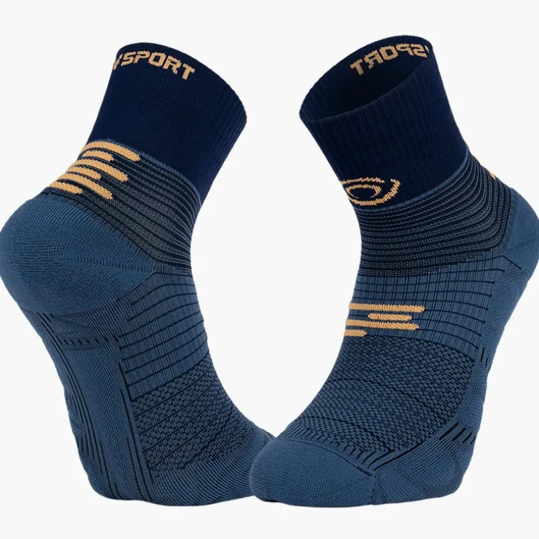 Chaussettes RUN MARATHON Mid Bleu marine