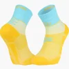 Chaussettes RUN MARATHON Mid Jaune/Bleu