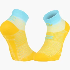 Chaussettes RUN MARATHON Low Jaune/Bleu