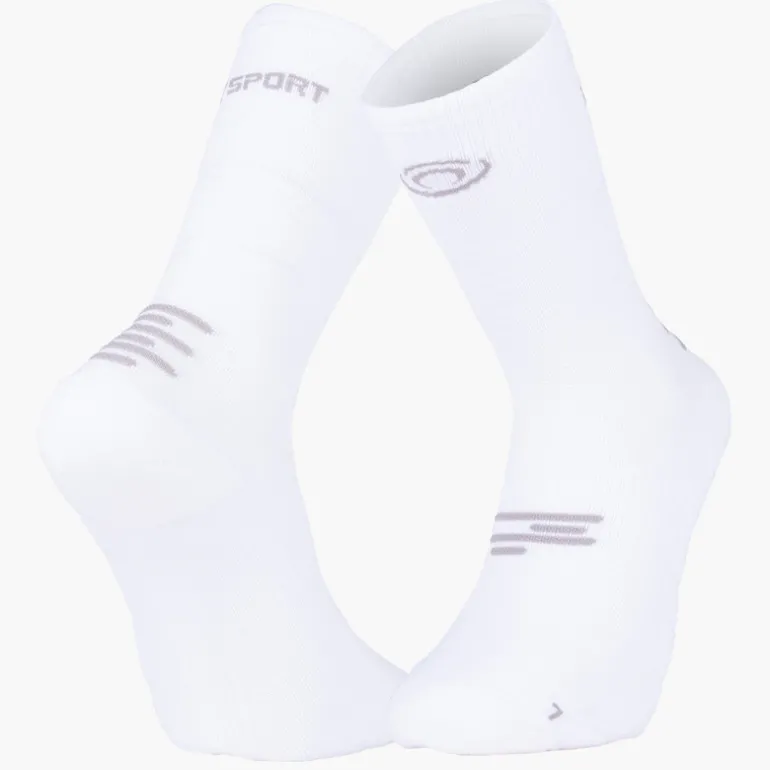 Chaussettes RUN MARATHON High Blanc/Gris