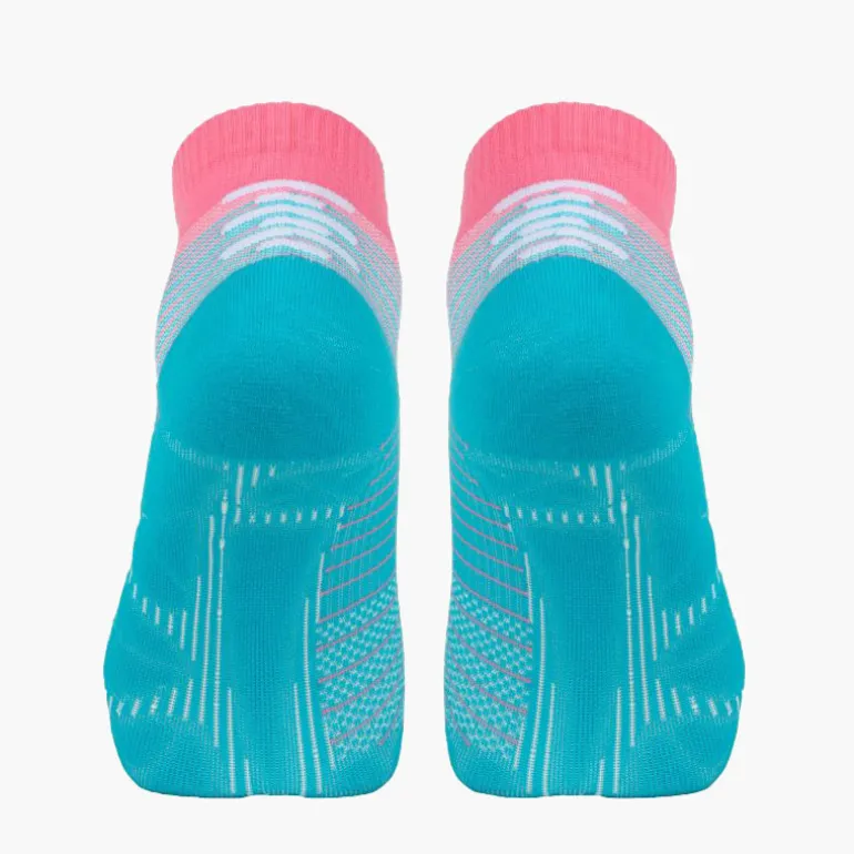 Chaussettes RUN MARATHON Low Turquoise/Rose