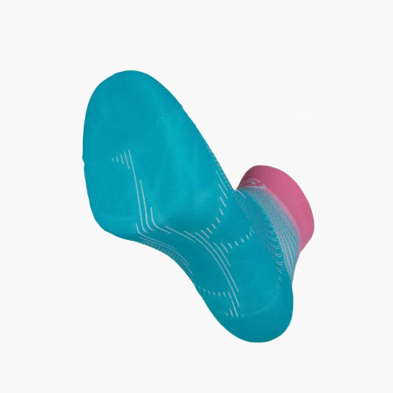 Chaussettes RUN MARATHON Low Turquoise/Rose