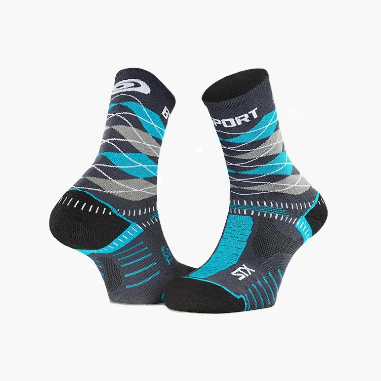 Chaussettes STX EVO "Burlington" gris/bleu - Collector Edition