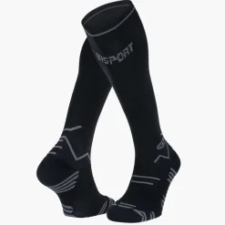 Chaussettes Trail compression noir/gris