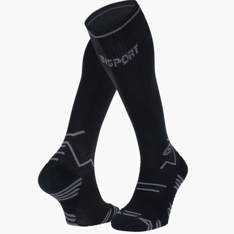 Chaussettes Trail compression noir/gris