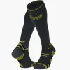 Chaussettes Trail compression gris/jaune
