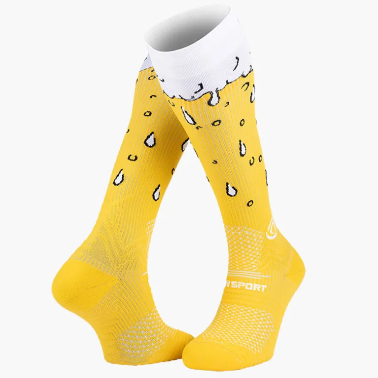 Chaussettes Trail compression "Bière"