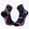 Chaussettes TRAIL ULTRA bleu-rose