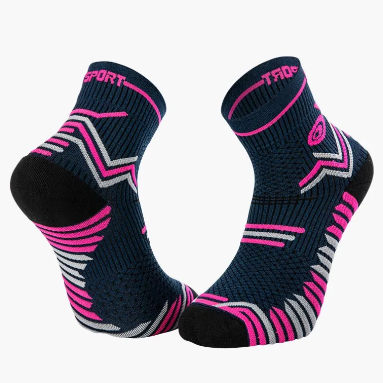 Chaussettes TRAIL ULTRA bleu-rose