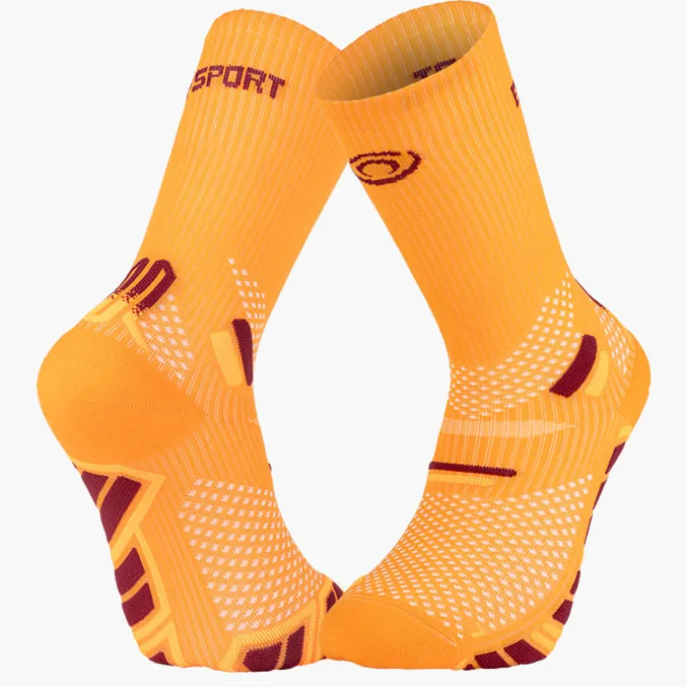 Chaussettes TRAIL ULTRA HIGH Orange/Bordeaux