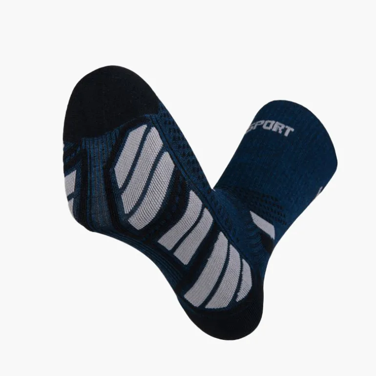 Chaussettes TRAIL ULTRA HIGH Bleu/Gris