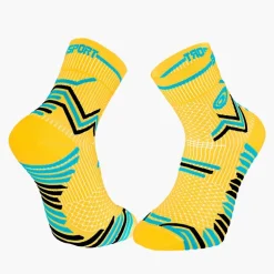 Chaussettes TRAIL ULTRA jaune-bleu