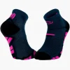 Chaussettes TRAIL ULTRA LOW Bleu/Rose