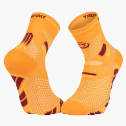 Chaussettes TRAIL ULTRA MID Orange/Bordeaux