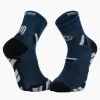 Chaussettes TRAIL ULTRA MID Bleu/Gris