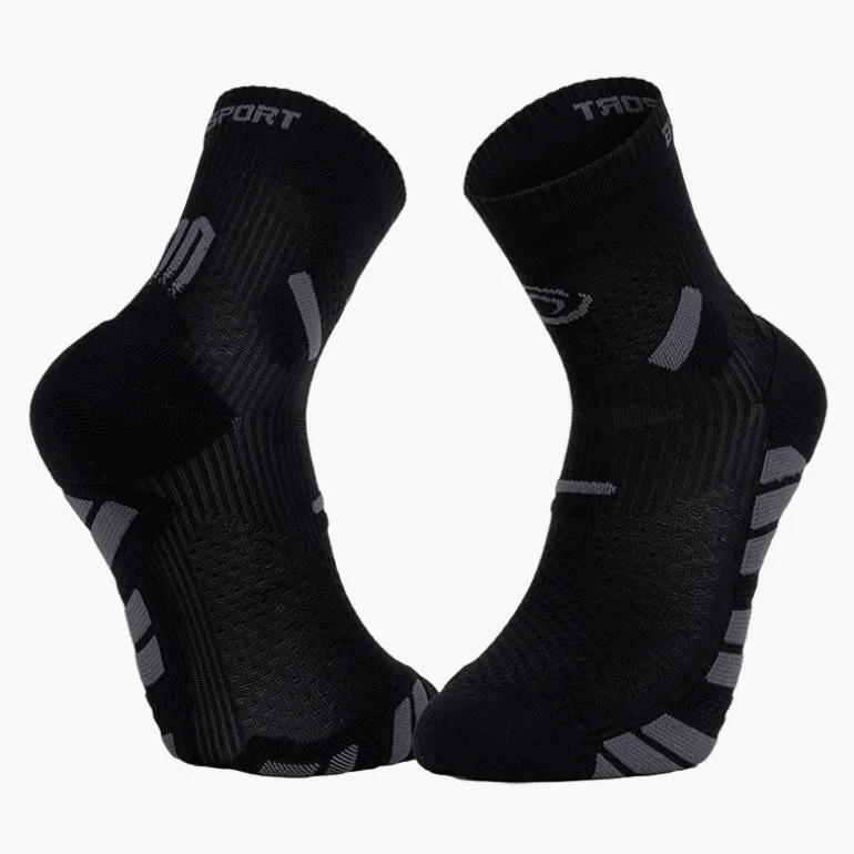 Chaussettes TRAIL ULTRA MID Noir/Gris