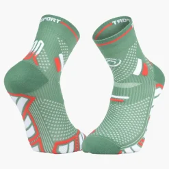 Chaussettes TRAIL ULTRA MID Vert/Blanc